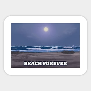 Beach Forever Sticker